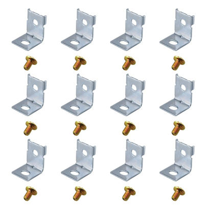 Picture of ZYAMY 12PCS Power Supply Mounting Bracket MHS012 Switch Power Supply Installation Power Bracket Kit with 12 Screws Power Clip Fixing Foot L-Shaped Bracket Switch Power Supply Installation Accessories