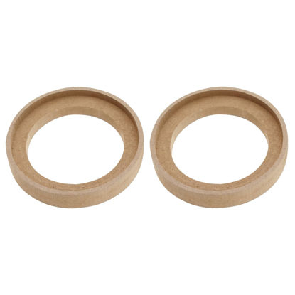 Picture of ECSiNG 2PCS 3 Inch Car Speaker Spacer Ring Car Speaker Wood Gasket Ring Car Mounting Spacer Ring Speaker Wooden Spacer Ring for Boats Cars Trucks RV Speakers