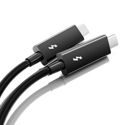 Picture of ALYYDBG Thunderbolt 3 Cable 6.6ft/ 2M, USB-C to USB-C Cable with 100W Charging/ 40Gbps Data Sync and 5K/4K @60Hz, Compatible with Type-C Mac Books, iPad Pro 2021/22, Dell, Docking, SSD, Hub and More