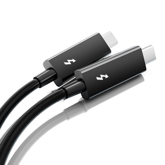 Picture of ALYYDBG Thunderbolt 3 Cable 6.6ft/ 2M, USB-C to USB-C Cable with 100W Charging/ 40Gbps Data Sync and 5K/4K @60Hz, Compatible with Type-C Mac Books, iPad Pro 2021/22, Dell, Docking, SSD, Hub and More