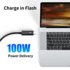 Picture of ALYYDBG Thunderbolt 3 Cable 6.6ft/ 2M, USB-C to USB-C Cable with 100W Charging/ 40Gbps Data Sync and 5K/4K @60Hz, Compatible with Type-C Mac Books, iPad Pro 2021/22, Dell, Docking, SSD, Hub and More
