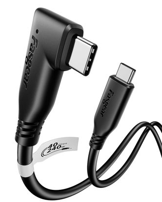 Picture of Fasgear USB4 Cable 40Gbps USB C to USB C 3.3ft - Type C Cable 240W Fast Charging, HD Display Cables Support 8K@60Hz/4K@60Hz - 1M TPE Dual C Cable for All Type C Devices and Thunderbolt 4/3