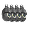 Picture of EVERSECU HD 2K 3.0MP Wireless PTZ Security Camera with E27 Light Connector, Motion Auto Tracking, 2 Way Audio, Spotlight Night Vision, Free APP, WiFi Screw-in CCTV Camera, Black(4pack)