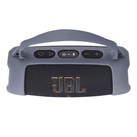 Picture of Hzycwgone Silicone Cover Case for JBL Charge 5 Wi-Fi Portable Wireless Speaker/Charge 5 Bluetooth Speaker,for JBL Charge 5 Wi-Fi/Charge 5 Carrying Skin Shoulder Bag Accessories(Blue)