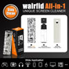 Picture of walrfid Laptop Screen Cleaner, Car Screen Cleaner Spray and Wipe, Phone Cleaning Kit for Electronic Computer, iPad, iPhone, MacBook, TV, Monitor, Tablet, Car Display, with Black Graffiti Case - Cream