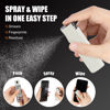 Picture of walrfid Laptop Screen Cleaner, Car Screen Cleaner Spray and Wipe, Phone Cleaning Kit for Electronic Computer, iPad, iPhone, MacBook, TV, Monitor, Tablet, Car Display, with Black Graffiti Case - Cream