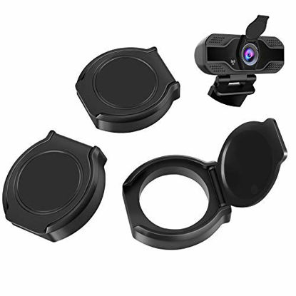 Picture of 3PCS Webcam Cover,Webcam Privacy Shutter Protects Lens Cap for Laptop Camera Cover for Logitech HD Pro Webcam C920 & C930e & C922X C922x Pro Stream Webcam for Safety Privacy