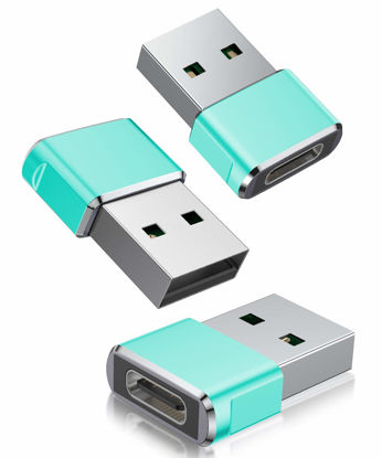 Picture of Basesailor USB to USB C Adapter 3 Pack,Type C Female to USB A Male Charger Cable Converter for Apple Watch Ultra iWatch Series 9 7 SE,AirPods Pro 2,iPhone 15 14 13 12 Plus Max,iPad 9 10 Air 4 5 Mini 6