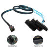 Picture of SFF-8643 Internal Mini SAS HD to (4) 29pin SFF-8482 connectors with SAS 15pin Power Port 12GB/S Cable 1M 3.3 feet