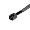 Picture of SFF-8643 Internal Mini SAS HD to (4) 29pin SFF-8482 connectors with SAS 15pin Power Port 12GB/S Cable 1M 3.3 feet