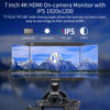 Picture of FEELWORLD LUT7 7 Inch Field Monitor 4K 1920x1200 Ultra Bright 2200nit Touch Screen Camera DSLR Video Assist 3D Lut Waveform Vectorscope Input 8.4V DC Output Tilt Arm (LUT7 7’’ HDMI)