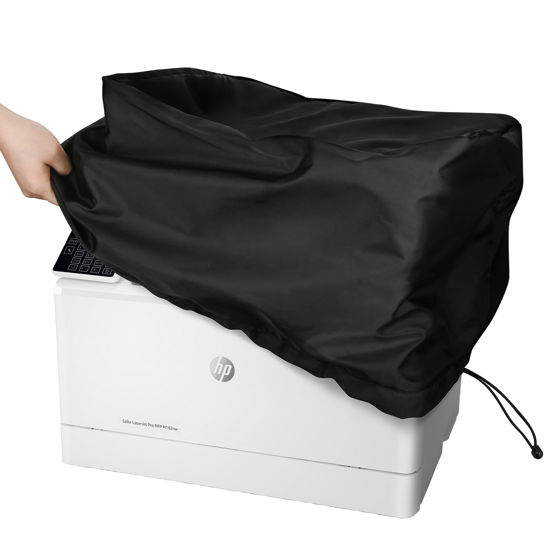 Picture of CaSZLUTION Printer Dust Cover Compatible with HP LaserJet Pro M283fdw / MFP 3101fdw 3301fdw Wireless Printer, Printer Protector Sleeve for Brother MFCL2710DW DCP-L2640DW - 16.6 x 16.6 x 13.3 Inch