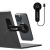 Picture of Laptop Phone Holder,15W Fast Wireless Charger Magnetic Phone Holder for Laptop,Adjustable Phone Monitor Side Mount for iPhone 15/14/13/12 Series,Slim Portable Computer Expansion Bracket,Black