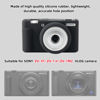 Picture of SZHSYJY Camera Case for Sony ZV-1F/ ZV-1 II/ZV-1M2 Digital Camera,ZV1F Soft Silicone Protective Bag,Anti-Scratch Slim Fit Soft Sleeve with ZV1 F Screen Protector and Strap Wrist.(Black)