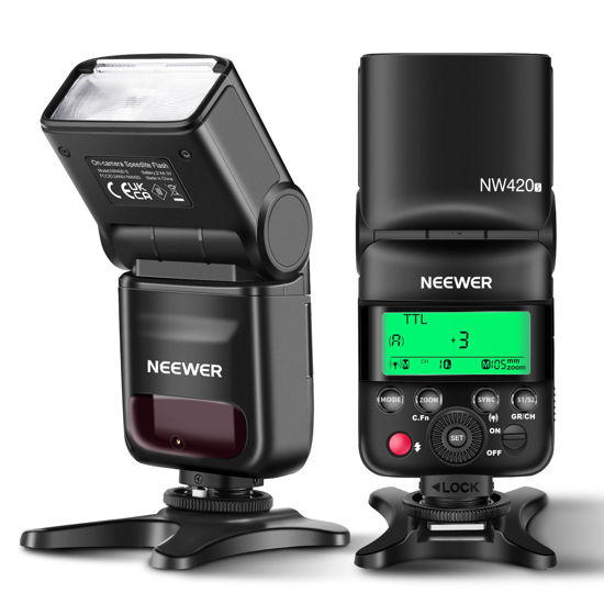 Picture of NEEWER NW420-S Mini TTL Speedlite Flash, 2.4G Master Slave Mode GN36 HSS Speedlight, Compatible with Sony A9 A7R A7 IV A7S III A7 III A7S II A7 II A7C A1 A6600 A6500 A6400 A6100 A6000 A99 A350