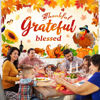 Picture of AIBIIN Fall Thankgiving Backdrop Thankful Grateful Blesses Photography Background Pumpkin Turkey Thankgiving Party Decorations Photo Studio Props 70.8 x 43.3 inch