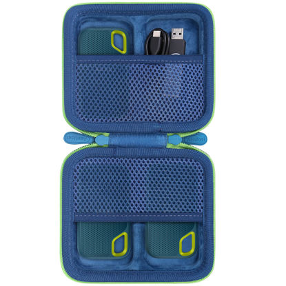 Picture of Aenllosi Hard Travel Case Replacement for SanDisk Extreme PRO SDSSDE81/SDSSDE80 / Extreme SDSSDE61 Portable 500GB/1/2/4 TB SSD.(Monterey,Only Case)