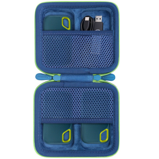 Picture of Aenllosi Hard Travel Case Replacement for SanDisk Extreme PRO SDSSDE81/SDSSDE80 / Extreme SDSSDE61 Portable 500GB/1/2/4 TB SSD.(Monterey,Only Case)