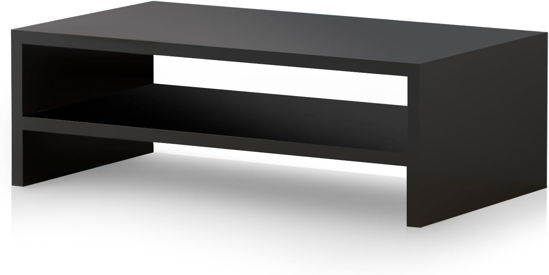 Picture of Pholiten Monitor Stand Riser, Desktop Stand, Computer Stand, Ergonomic Design, Two-Level Design, Desktop Organization, Keyboard Smartphone Storage, Printer Stand, Display Stand, 16.5 x 9.3 x 5.6