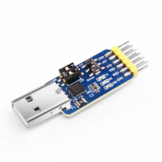 Picture of WITMOTION UART 6-in-1 USB to Serial Converter, Multifunctional (USB to TTL/RS485/232, TTL-RS232/485, 232-485), Universal Adapter Module with CP2102 Compatible with Windows 7/8/10, Linux, Arduino