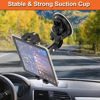 Picture of Cuxwill Car Tablet Holder Mount for 4-13" iPad Phone Gopro, Truck Windshield Dashboard Heavy Duty Suction Cup Holder with 1/4'' Screw for iPad Pro 12.9 9.7, Galaxy Fold 5 4, More Tablet Phone Camera
