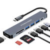 Picture of MacBook Adapter Multiport USB c hub multiport Adapter MacBook USB Adapter USB hub USB c 7 in 1 usbc dongle with 4K HDMI 100W PD USB 3.0 hub with sd Card Reader usbc hub USB Adapter for MacBook Air