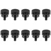 Picture of HELIFOUNER 10 Pieces 6-32 Thread, Black Color Anodized Aluminum Computer Case Thumbscrews, Thumb Screws for Computer Case/Cover/Power Supply/Hard Drives