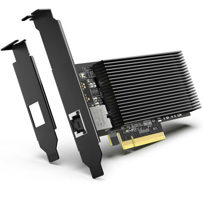 Picture of 10G PCI-E Network Card+Copper RJ45 Port, 10G NIC with Intel X540-T1 Conrtoller, VIMIN 10Gb Base-T Ethernet Network Card Compatible with PCI Express X8, X16, Support Windows/Windows Server/Linux/VMware