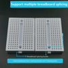 Picture of WWZMDiB 6Pcs SYB-170 Mini Breadboard White Breadboard Small Plates + Multicolored Dupont Wire 10pin Male to Male, 10pin Male to Female Breadboard Jumper Wires