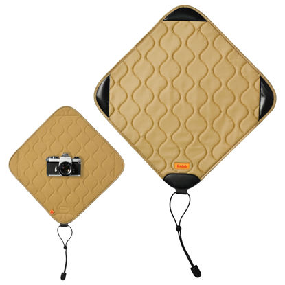 Picture of KODAK Camera Wrap Size L 38.5x38.5cm - Water-Resistant, Anti-Scratching and Dust-Free Protective Cloth for SLR Camera, Tele Lens (Khaki) [ONE Item]