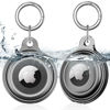 Picture of [2 Pack] Airtag Keychain for Apple Air Tag Holder IPX8 Waterproof 360 Full Body Shockproof Protective Cover Case Scratch Resistant for Pets, Dog, Keys, Cat, Luggage-Black
