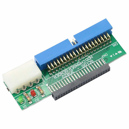 Picture of GELRHONR IDE 2.5 to 3.5 Adapter,LEIHONG 44 Pin 2.5-inch IDE Hard Disk of Laptop to 40 Pin IDE Port On PC Motherboard，HDD Hard Disk Drive or SSD to PATA Port Connector Card
