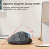 Picture of Nulea M501 Wireless Trackball Mouse, Rechargeable Ergonomic, Easy Thumb Control, Precise & Smooth Tracking, 3 Device Connection (Bluetooth or USB Receiver), Compatible for PC, Laptop, Mac, Windows.