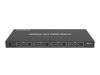 Picture of Monoprice Blackbird 4K 4x4 HDMI Matrix, 18G, 4K@60Hz, YCbCr 4:4:4, EDID, 4K to 1080p Downscaler, IR, HDR, HDR10, HDR10+, and Dolby Vision Passthrough
