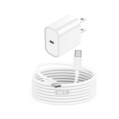 Picture of Fast USB C Charger Block,Long 6Foot USB C to USB C Cable iPad Cord 20W USB Type C Charger Fast Charging for iPhone 16/16 Pro/Pro Max/Plus,iPad 10th,iPad Air 5/4th,iPad Mini 6th,iPad Pro 12.9/11 inch