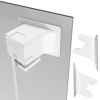 Picture of Teccle Angled Window Mount for Wyze Cam V3 Cam v4 , 20 Degrees Tilt ( Up/Down/Left/Right ), Through Window Use Cam v3 v4 , Helps You Watch Front Yard and Driveway (White/Pack of 2)