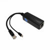 Picture of REVODATA Gigabit Micro USB PoE Splitter 5V 2.4A, IEEE 802.3af Standard 10/100/1000Mbps for Raspberry Pi 3B, Google WiFi, Tablets, Dropcam Power Over Ethernet USB Splitter Adapter (USB0502G)