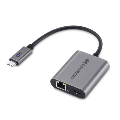 Picture of Cable Matters USB C to 2.5 Gigabit Ethernet Adapter with Charging 100W, 2.5g Ethernet to USB-C Adapter (2.5gbps Ethernet Port) - Compatible with MacBook Pro, iPad Pro, XPS, Microsoft Surface Pro