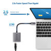 Picture of Cable Matters USB C to 2.5 Gigabit Ethernet Adapter with Charging 100W, 2.5g Ethernet to USB-C Adapter (2.5gbps Ethernet Port) - Compatible with MacBook Pro, iPad Pro, XPS, Microsoft Surface Pro