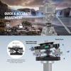 Picture of NEEWER Tripod Head Leveling Base Camera Leveler with Bowl Adapter, 3 Axis Wheel Metal Head with 3/8" Screw & Thread, +/-9° Precise Angle Adjustment for Macro Panoramic Photography, Max Load 33lb, LP66