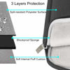 Picture of MOSISO 9-11 inch Tablet Sleeve Case for iPad Pro 11 inch M4, iPad Air 11 inch M2 2024, iPad Pro 11 M2 M1, iPad 9/8/7th 10.2, iPad 10th 10.9, Galaxy Tab S9/S8, Polyester Vertical Bag with Pocket, Black
