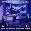 Picture of ROSON Computer Speakers, Gaming PC Speakers with Enhanced Bass and Volume Control, Stereo 2.0 USB Powered 3.5mm Aux Multimedia Speakers for Laptop/Desktop/Tablets/Phone