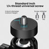 Picture of IMtKotW Foldable Projector Wall Mount,Ceiling Wall Projector Mount,Universal Adjustable Projector Mount,Aluminum Alloy Projector Stand 1/4" Screw Size,360 Degrees Rotation