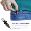 Picture of Movo MA5SP 3.5mm TRRS Shotgun Microphone for iPhone or Android Devices - Omnidirectional Phone Microphone with 180° Rotation - Mini Travel Smartphone Microphone for Video, Vlogging, Interview, Travel