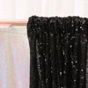 Picture of Poise3EHome Black Sequin Backdrop Curtains, 2 Panels Black Sequin Backdrop, 2FTx8FT Sequin Curtains for Party Halloween Christmas Sequence Backdrop