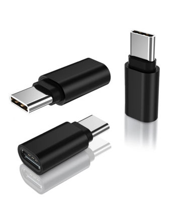 Picture of Basesailor USB Type C Extension Adapter 3-Pack,PD USBC 3.1 Gen2 Female to Male Extender Converter,Thunderbolt 3 Extended Connector Compatible for Otterbox Case,iMac,MacBook Pro,Air,Samsung DeX Station