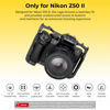 Picture of SMALLRIG Z50 II Cage for Nikon Z50 II, Aluminum Alloy Camera Cage with Dual Cold Shoe Mount, 1/4''-20 Threaded Holes, NATO Rail,QD Ports, Quick Release Plate for Arca-Swiss - 4980