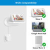 Picture of PlusAcc Wall Mount for Show 5 - Space-Saving Wall Stand Shelf Bracket Compatible with Google Nest Hub and Show 5 (3rd & 2nd & 1st Gen), Built-in Cable Management (White)