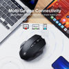Picture of Uineer Bluetooth Mouse,[Upgraded] Rechargeable Wireless Mouse (BT 5.0/4.0+2.4G Hz),Computer Mouse with Visible Battery Level, 4 Adjustable DPI, Portable PC Mouse for MacBook Chromebook,Black