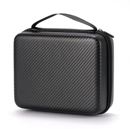 Picture of Elikliv Microscope Case for 4.3'' Microscope Binoculars, Compatible with EDM4, EDM4B, EDM4 Max Coin microscope and 4.3'' LCD Digital Microscopes, with In-built Mesh Pocket and Secure Zipper Closure